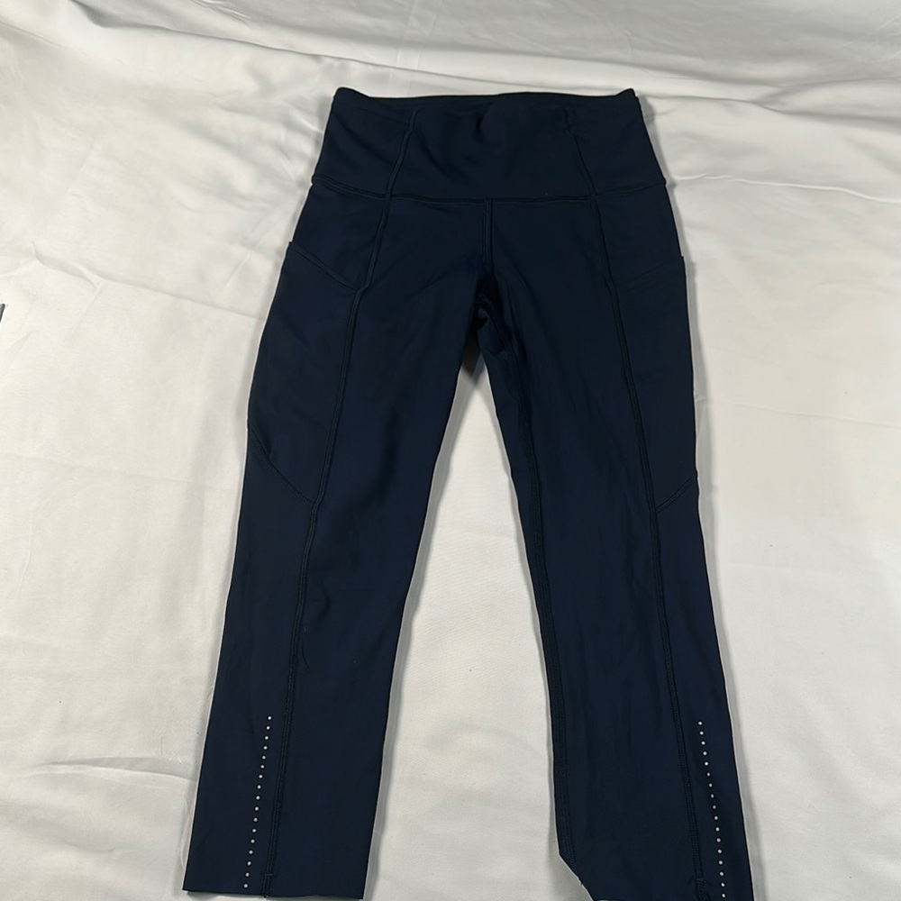 Lululemon Athletica Blue Leggings Stretchy Full-Length